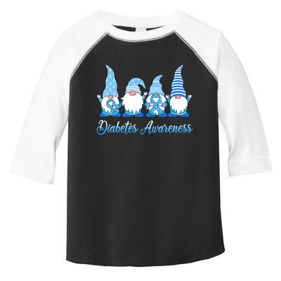 Gnomes In November We Wear Blue Diabetes Awareness Gnome Toddler Fine Jersey T-Shirt