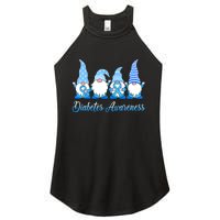 Gnomes In November We Wear Blue Diabetes Awareness Gnome Women's Perfect Tri Rocker Tank