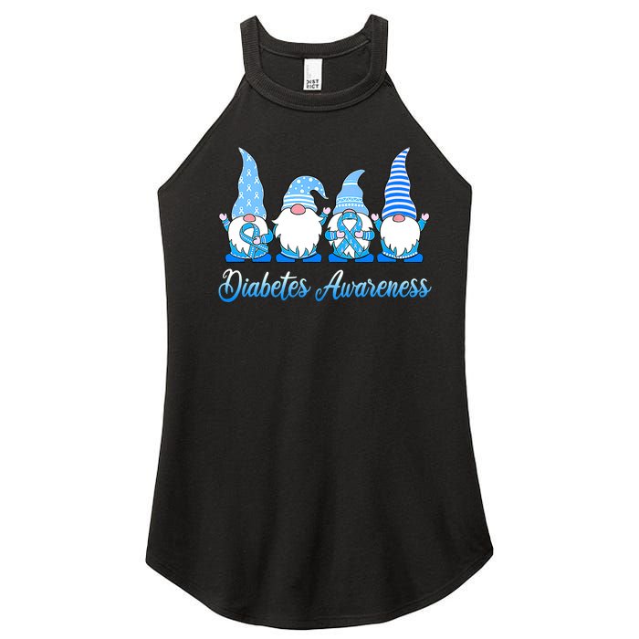 Gnomes In November We Wear Blue Diabetes Awareness Gnome Women's Perfect Tri Rocker Tank