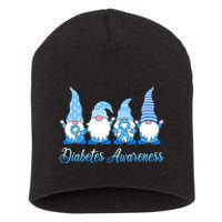 Gnomes In November We Wear Blue Diabetes Awareness Gnome Short Acrylic Beanie