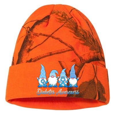 Gnomes In November We Wear Blue Diabetes Awareness Gnome Kati Licensed 12" Camo Beanie