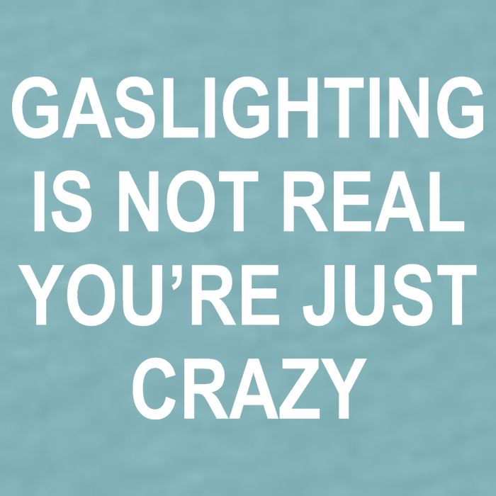 Gaslighting Is Not Real You're Just Crazy Sueded Cloud Jersey T-Shirt