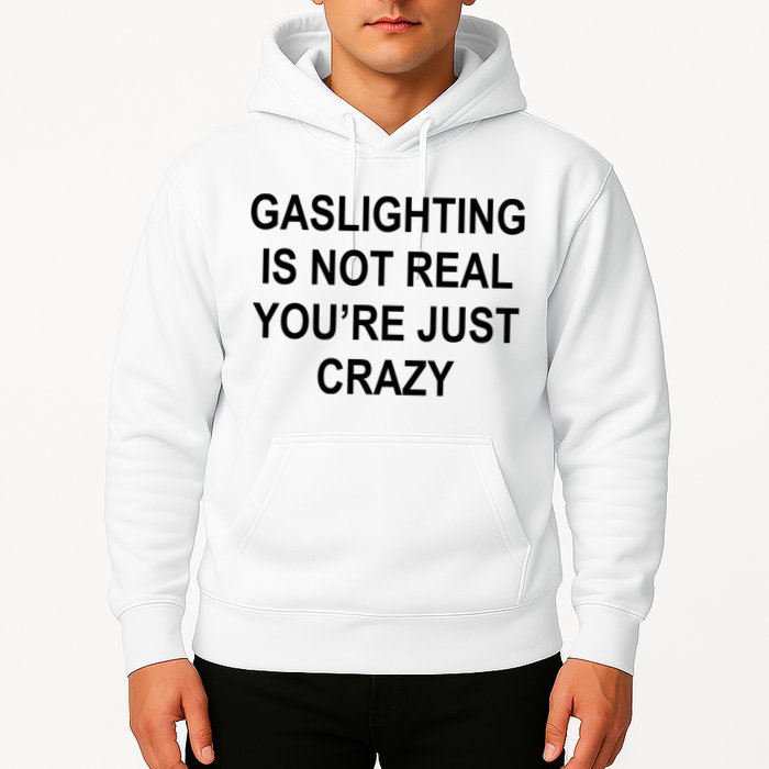 Gaslighting Is Not Real You're Just Crazy Hoodie