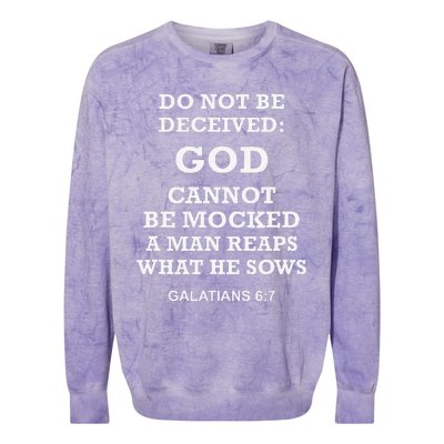 God Is Not Mocked Last Supper Mockery Colorblast Crewneck Sweatshirt