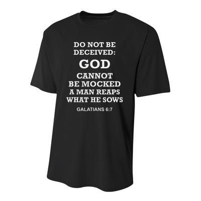 God Is Not Mocked Last Supper Mockery Youth Performance Sprint T-Shirt