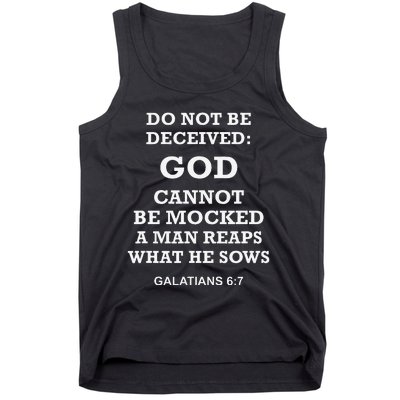 God Is Not Mocked Last Supper Mockery Tank Top