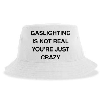 Gaslighting Is Not Real Sustainable Bucket Hat