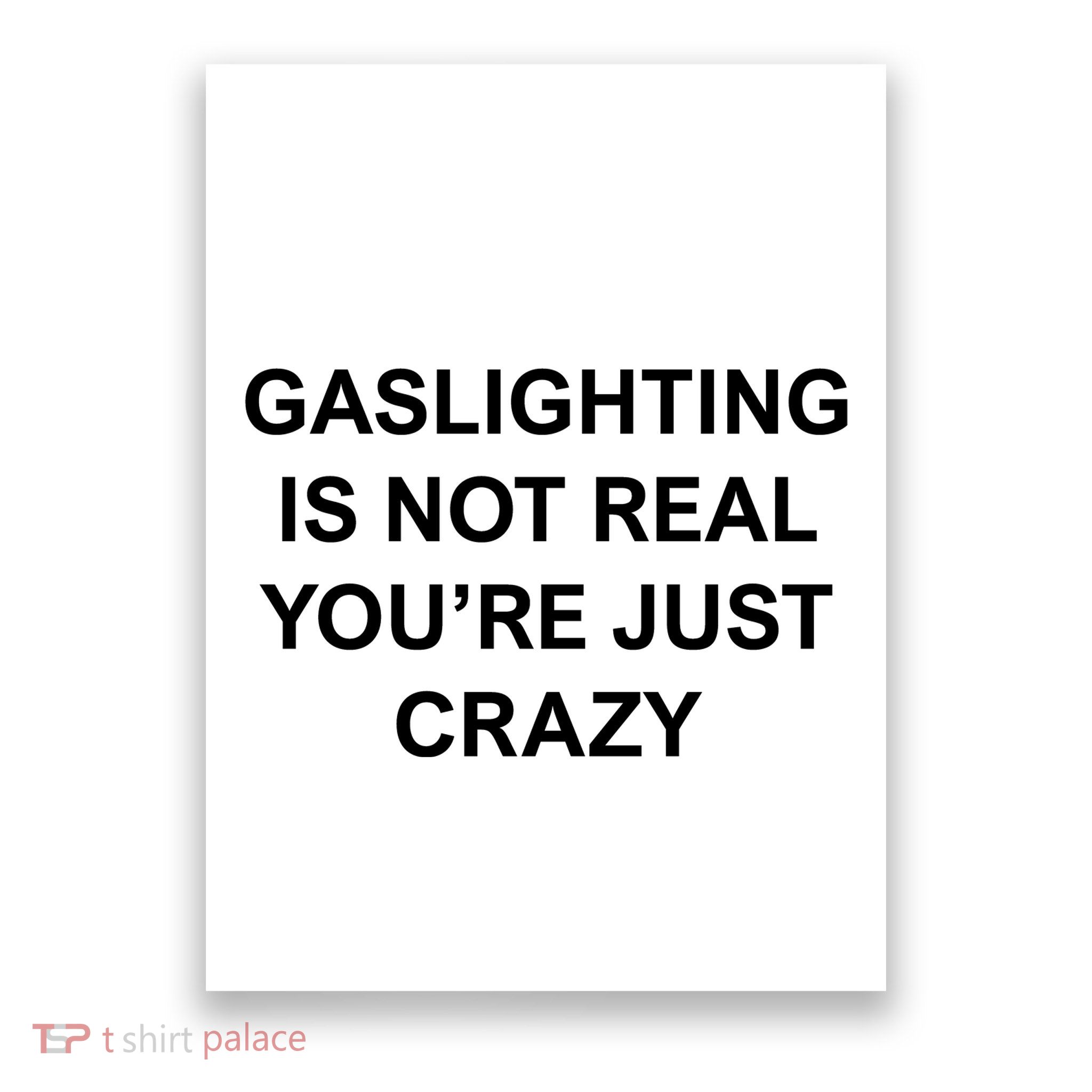 Gaslighting Is Not Real Poster