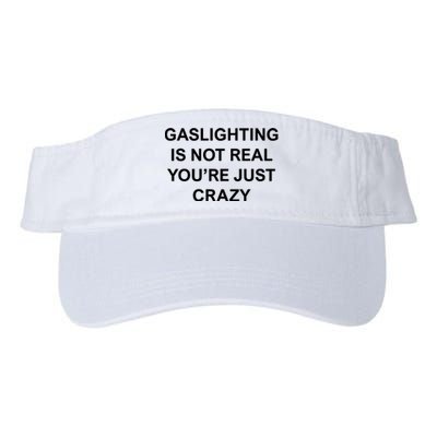 Gaslighting Is Not Real Valucap Bio-Washed Visor