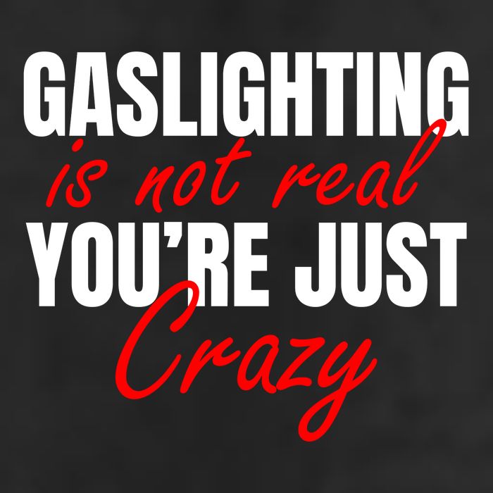 Gaslighting Is Not Real You're Just Crazy Funny Meme Large Microfiber Waffle Golf Towel