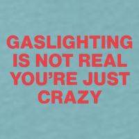 Gaslighting Is Not Real You’Re Just Crazy Sueded Cloud Jersey T-Shirt