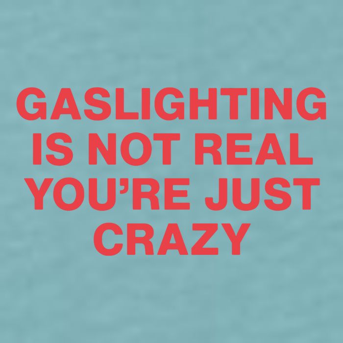 Gaslighting Is Not Real You’Re Just Crazy Sueded Cloud Jersey T-Shirt