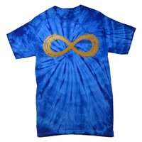 Golden Infinity Neurodiversity Symbol Autism Awareness Cute Gift Tie-Dye T-Shirt