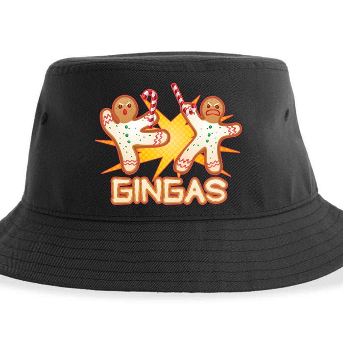 Gingas Gingerbread Ninja Men Sustainable Bucket Hat