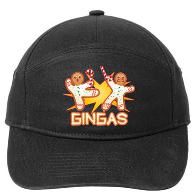 Gingas Gingerbread Ninja Men 7-Panel Snapback Hat
