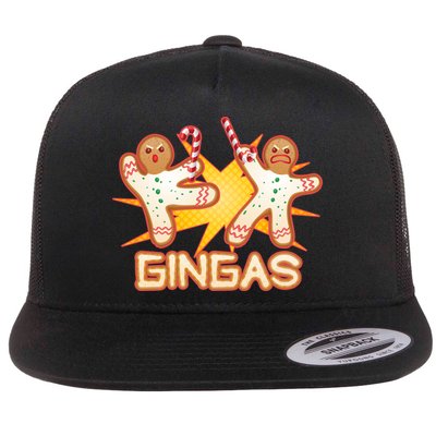 Gingas Gingerbread Ninja Men Flatbill Hat
