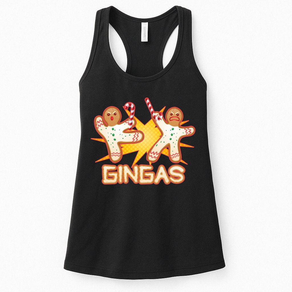 Gingas Gingerbread Ninja Men Womens Tank Top