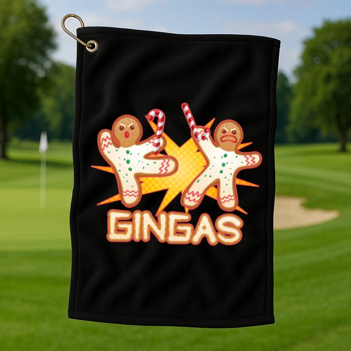 Gingas Gingerbread Ninja Men Golf Towel