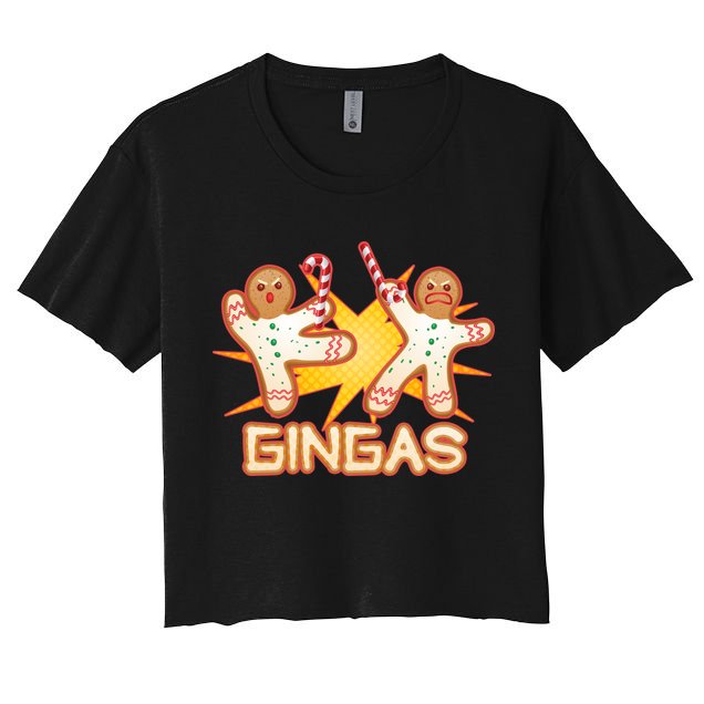 Gingas Gingerbread Ninja Men Crop Top