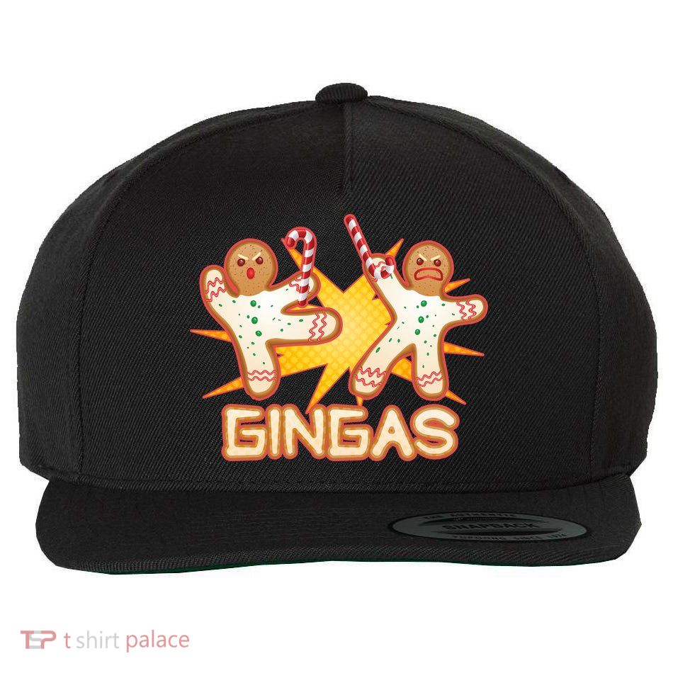 Gingas Gingerbread Ninja Men Wool Snapback Cap