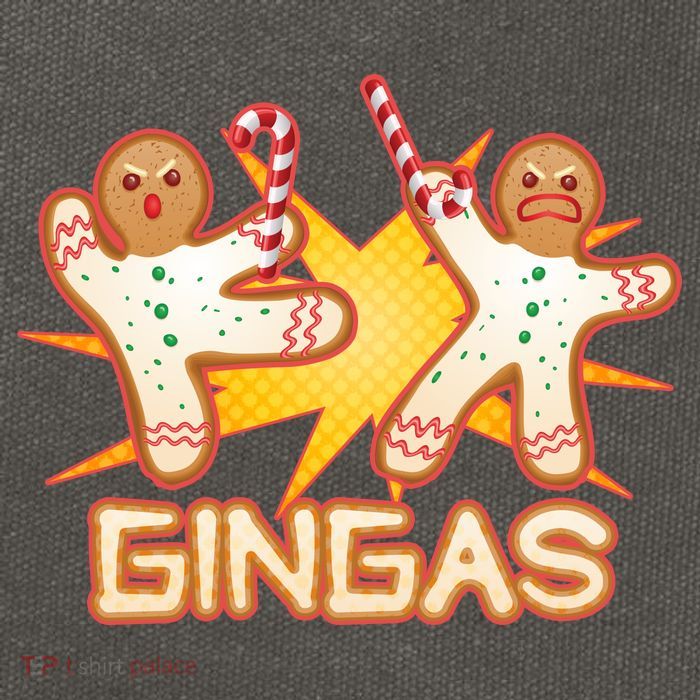 Gingas Gingerbread Ninja Men Cotton Canvas Backpack