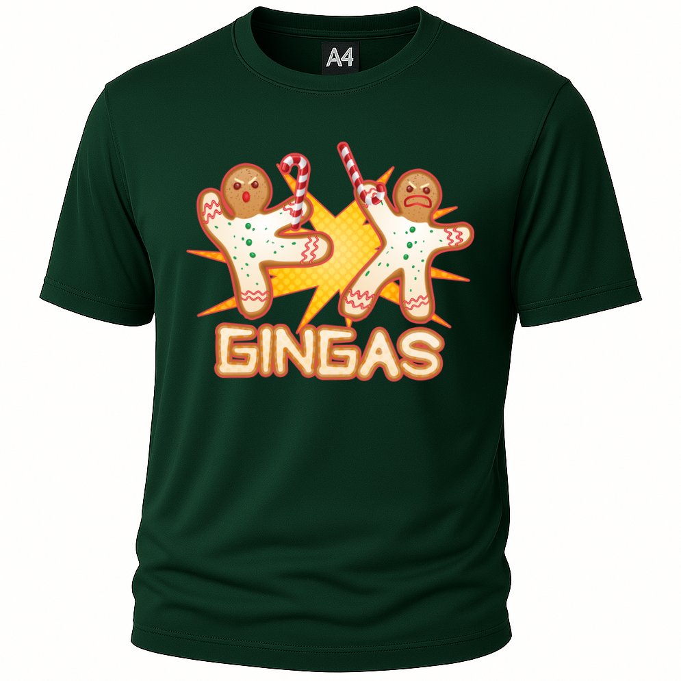 Gingas Gingerbread Ninja Men Performance Shirt