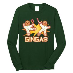 Gingas Gingerbread Ninja Men Long Sleeve Shirt