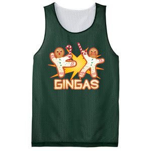 Gingas Gingerbread Ninja Men Mesh Reversible Basketball Jersey Tank