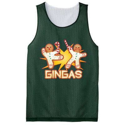 Gingas Gingerbread Ninja Men Mesh Reversible Basketball Jersey Tank