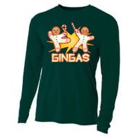 Gingas Gingerbread Ninja Men Cooling Performance Long Sleeve Crew