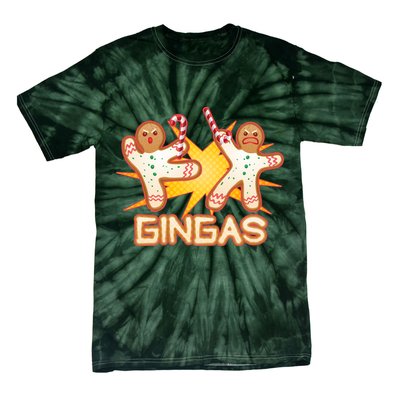 Gingas Gingerbread Ninja Men Tie-Dye T-Shirt