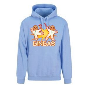 Gingas Gingerbread Ninja Men Unisex Surf Hoodie