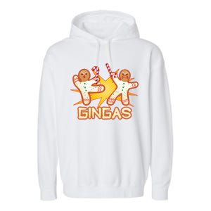 Gingas Gingerbread Ninja Men Garment-Dyed Fleece Hoodie