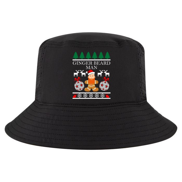 Ginger Beard Man Ugly Christmas Sweater Cool Comfort Performance Bucket Hat