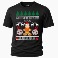 Ginger Beard Man Ugly Christmas Sweater Cooling Performance Crew T-Shirt