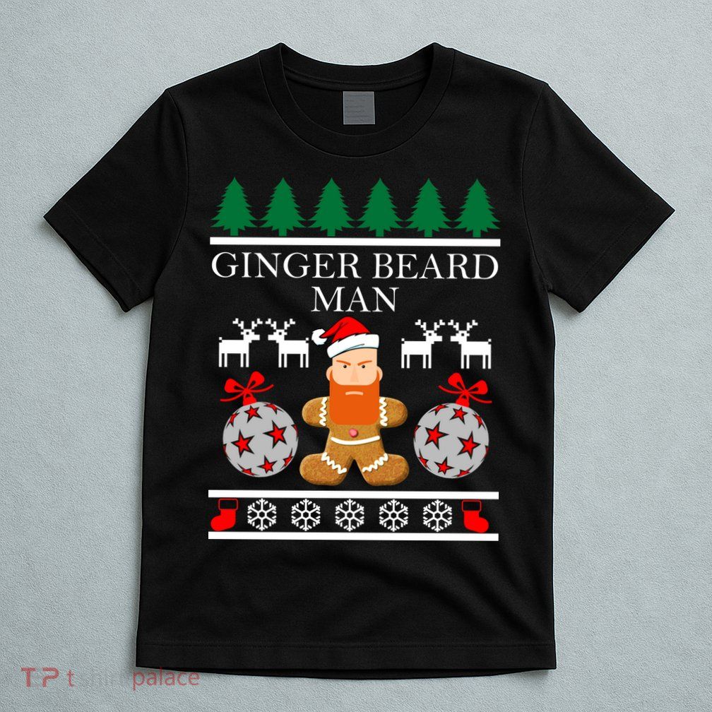 Ginger Beard Man Ugly Christmas Sweater T-Shirt