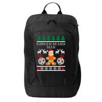 Ginger Beard Man Ugly Christmas Sweater City Backpack