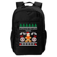 Ginger Beard Man Ugly Christmas Sweater Backpack