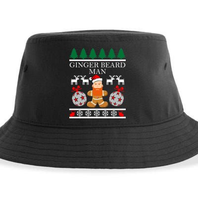 Ginger Beard Man Ugly Christmas Sweater Sustainable Bucket Hat
