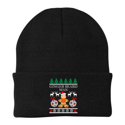 Ginger Beard Man Ugly Christmas Sweater Beanie