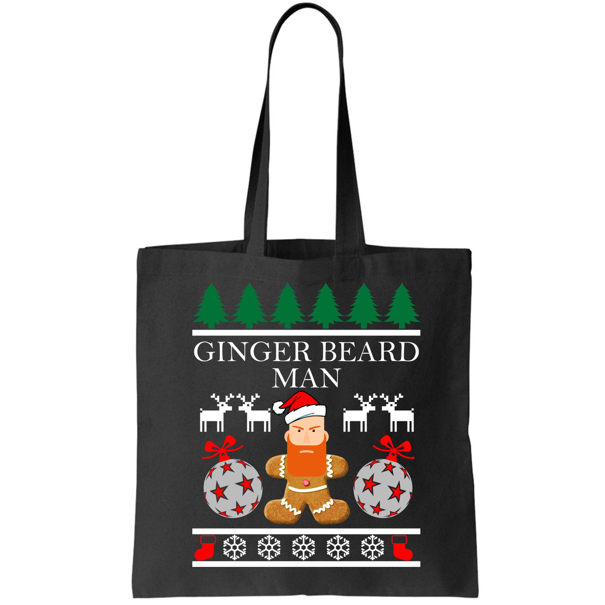 Ginger Beard Man Ugly Christmas Sweater Bag