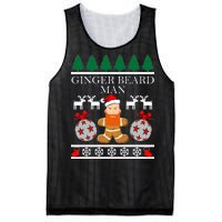 Ginger Beard Man Ugly Christmas Sweater Mesh Reversible Basketball Jersey Tank