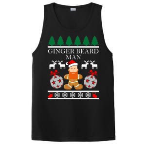 Ginger Beard Man Ugly Christmas Sweater PosiCharge Competitor Tank