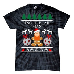 Ginger Beard Man Ugly Christmas Sweater Tie-Dye T-Shirt