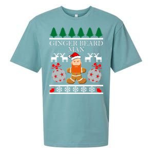 Ginger Beard Man Ugly Christmas Sweater Sueded Cloud Jersey T-Shirt