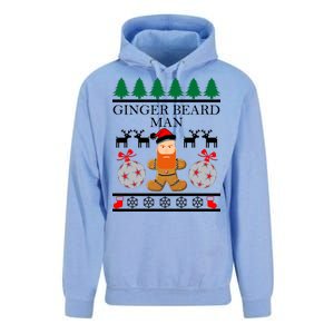 Ginger Beard Man Ugly Christmas Sweater Unisex Surf Hoodie