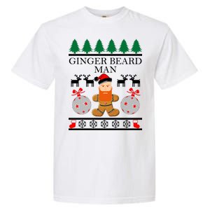 Ginger Beard Man Ugly Christmas Sweater Garment-Dyed Heavyweight T-Shirt