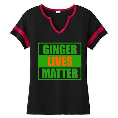 Ginger Lives Matter - St Patricks Day Ladies Halftime Notch Neck Tee