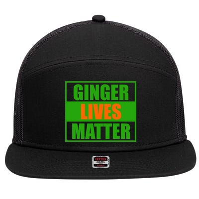 Ginger Lives Matter - St Patricks Day 7 Panel Mesh Trucker Snapback Hat