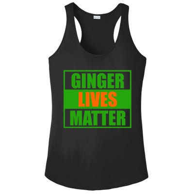 Ginger Lives Matter - St Patricks Day Ladies PosiCharge Competitor Racerback Tank